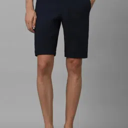 Allen Solly Black Cotton Regular Fit Shorts-picture-43