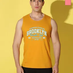 WOOSTRO Men Pack of 2 Typography Printed Round Neck Cotton Slim Fit Sports T-shirts-image-90