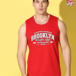 WOOSTRO Men Pack of 2 Typography Printed Sleeveless Slim Fit T-shirt-picture-36