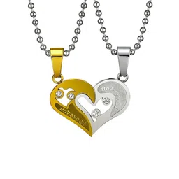 J.S ENTERPRISES Heart Shaped Pendants with Chains image 2