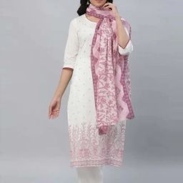 Aurelia Pink Cotton Printed Stole-picture-22
