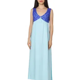 PATRORNA Light Blue Lace Nighty-picture-26