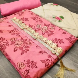 HERE&NOW Floral Printed Unstitched Dress Material-picture-30