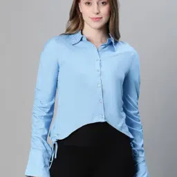 Oxolloxo Blue Regular Fit Shirt-image-14