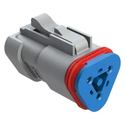 AMPHENOL SINE/TUCHEL PLUG HOUSING, 3POS, THERMOPLASTIC, GREY, AT06-3S-RJ120-picture-30