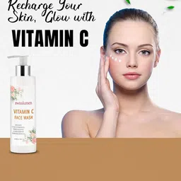 SWISSLUMEN Vitamin C Face Wash With Turmeric - 100 ml image 2