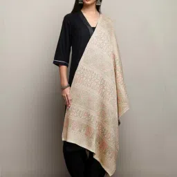 Libas Off White Ethnic Motifs Shawl-picture-24