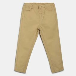 MINIKLUB Kids Beige Cotton Regular Fit Pants-picture-21