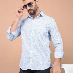 Crimsoune Club Blue Regular Fit Printed Shirt-picture-16