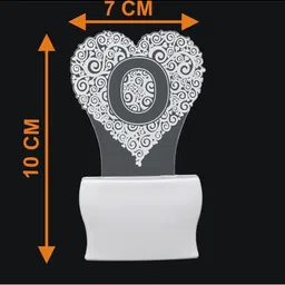 1ST TIME White & Transparent 2-Pcs 3D Illusion LED Plug Night Lamps image 3