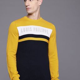 Louis Philippe Sport Colourblocked Pure Cotton Pullover-picture-20