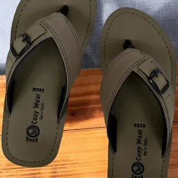 Cozy Wear Men Grey Flip Flops image 2