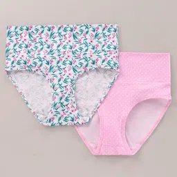 Bella Mama Ecojiva Finish Panties Polka Dots & Floral Print Pack of 2 - Blue Pink-picture-13