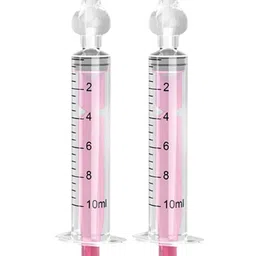 The Cheeky Kidzz Baby Pressure Nasal Syringe Nose Suction With Fruit Feeder Soother Sucker Nibbler Teether For Babies BPA Free (Pink) image 2