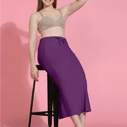 Trendmalls Women Lycra Spandex Stretchable Saree Shapewear Petticoat image 4