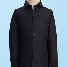 Rikidoos Full Sleeves Striped 3 Piece Party Suit With Bow Set - Black & Grey image 4