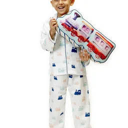 Snuggly Spaces Unisex Kids Printed Night suit image 5