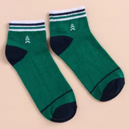 Pine Kids Cotton Knit Ankle Length Color Block Socks Pack Of 3 (Color May Vary) image 5