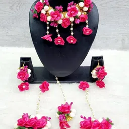 craftsai exports Women Pink Jewellery Set-image-41