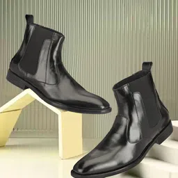 Provogue Men Leather Chelsea Boots-picture-34