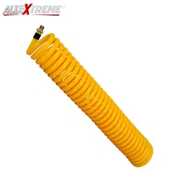 ALLEXTREME EXAHP05 Compressor Coil Hose Tube Tool with Connector Spiral , Size 5 m - Yellow image 2