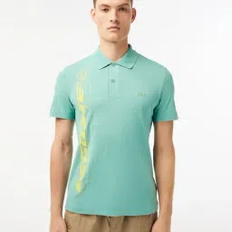 Lacoste Green Regular Fit Printed Polo T-Shirt-picture-16