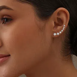LeCalla 925 Sterling Silver Contemporary Ear Cuff image 2