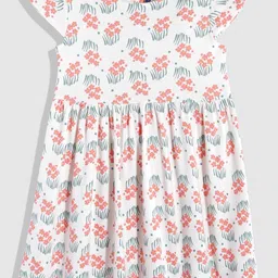 YK Girls Floral Printed Fit & Flare Dress-image-60
