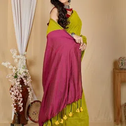 Brynbrit Pure Cotton Handloom Khadi Saree-picture-58