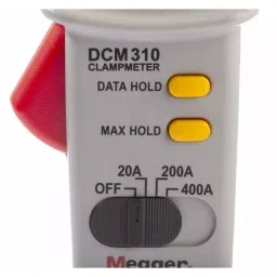 Megger DCM310 Clamp Meter, Max Current 400A ac CAT III 600V With RS Calibration, 1000-303 image 3