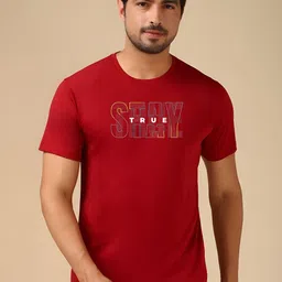 CASUALBUD Men Typography Printed Round Neck T-shirt-picture-27