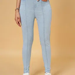 People by Pantaloons Blue Mid Rise Jeans-picture-28