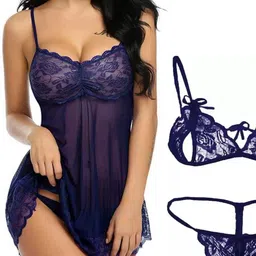 Samvar Women Blue Baby Dolls-picture-23