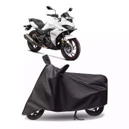 Auto Pearl Polyester Two Wheeler Cover for Hero Xtreme 200S (Grey)-picture-29