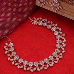Anouk Gold-Plated Stone-Studded Jewellery Set image 1