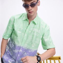 Kook N Keech Disney Pure Cotton Tom & Jerry Drop-Shoulder Sleeves Oversized Casual Shirt-picture-12