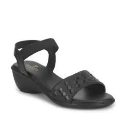 Senorita By Liberty Women's Black Ankle Strap Wedges-picture-39