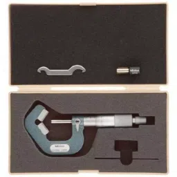 Mitutoyo 5-25mm Ratchet Stop V-Anvil Micrometer for 5 Flutes Cutting Head 114-121 image 1