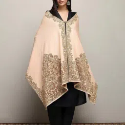 Libas Cream Floral Print Shawl-picture-36