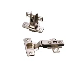 Ebco Hinge Push Open Without Spring Load Overlay, Nickel Plated Finish, Size 35 mm, HPOF1 (Set of 2) image 3