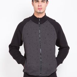 LOCOMOTIVE Black & Charcoal Grey Printed Sweatshirt-picture-31