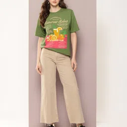 DILLINGER Graphic Printed Drop-Shoulder Sleeves Pure Cotton T-shirt image 4