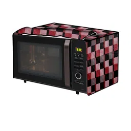 The Furnishing Tree PVC Waterproof Microwave Oven Cover Compatible for LG 28L MC2886BPUM Chekered P-picture-19