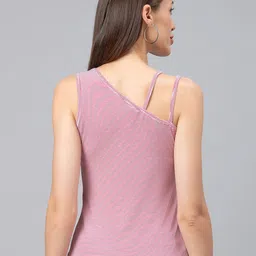 Globus Women Pink Striped Top image 2