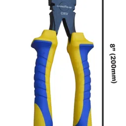 Goodyear Heavy Duty 8" Combination Plier (200Mm) With Double Colour Grip - Crv, Blue image 2