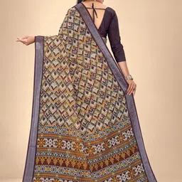 Abhilasha Zari Pure Cotton Maheshwari Saree image 4