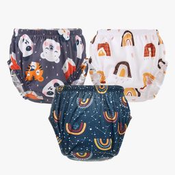 Chinmay Kids Baby Panty Boys and Girls Reusable Washable Printed Panty Pack of 3-picture-0