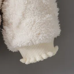 Kookie Kids Full Sleeves Sweatshirt with Heart Design - Cream image 5