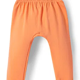 Doodle Poodle Interlock Knit Full Length Diaper Leggings with Star & Puppy Print - White Light Blue & Orange image 5