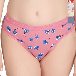 Liigne Pack of 5 Printed Pure Cotton Hipster Briefs VCPPC4674-XS-picture-32